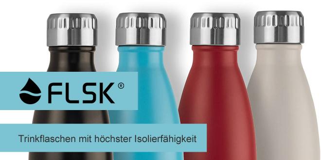 Edelstahl-Thermosflasche: Trinkflaschen von FLSK