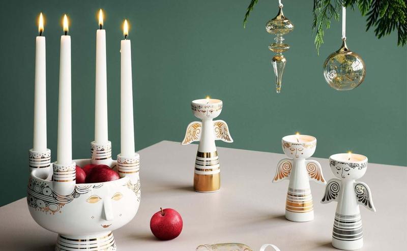 Weihnachtstisch dekorieren