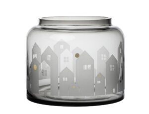 Skandinavische Weihnachtsdekoration für Magic Moments 12 Räder Design Wintervase mit Höuser-Motiv. Ein elegantes Element für die skandinavische Weihnachtsdekoration.