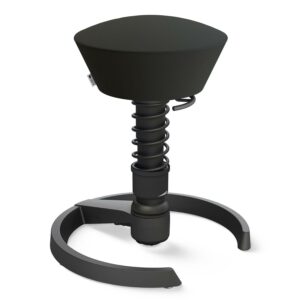 Homeoffice einrichten 3 Schwarzer Aeris Swopper Bürostuhl. Eine ergonomische Lösung fürs Homeoffice einrichten, sie Bewegung ins Arbeiten bring.