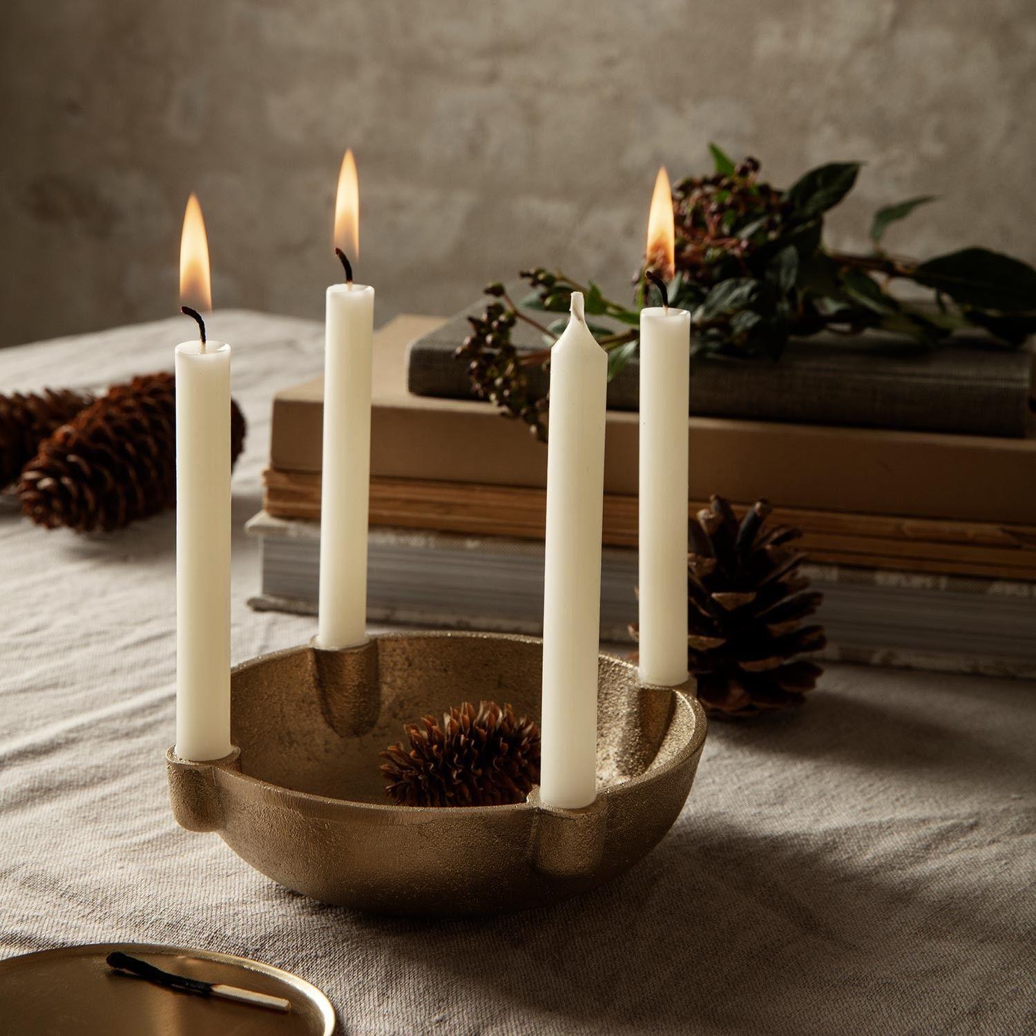Ferm Living - Bowl Kerzenständer klein Messing Ferm Living - Bowl Kerzenständer klein Messing
