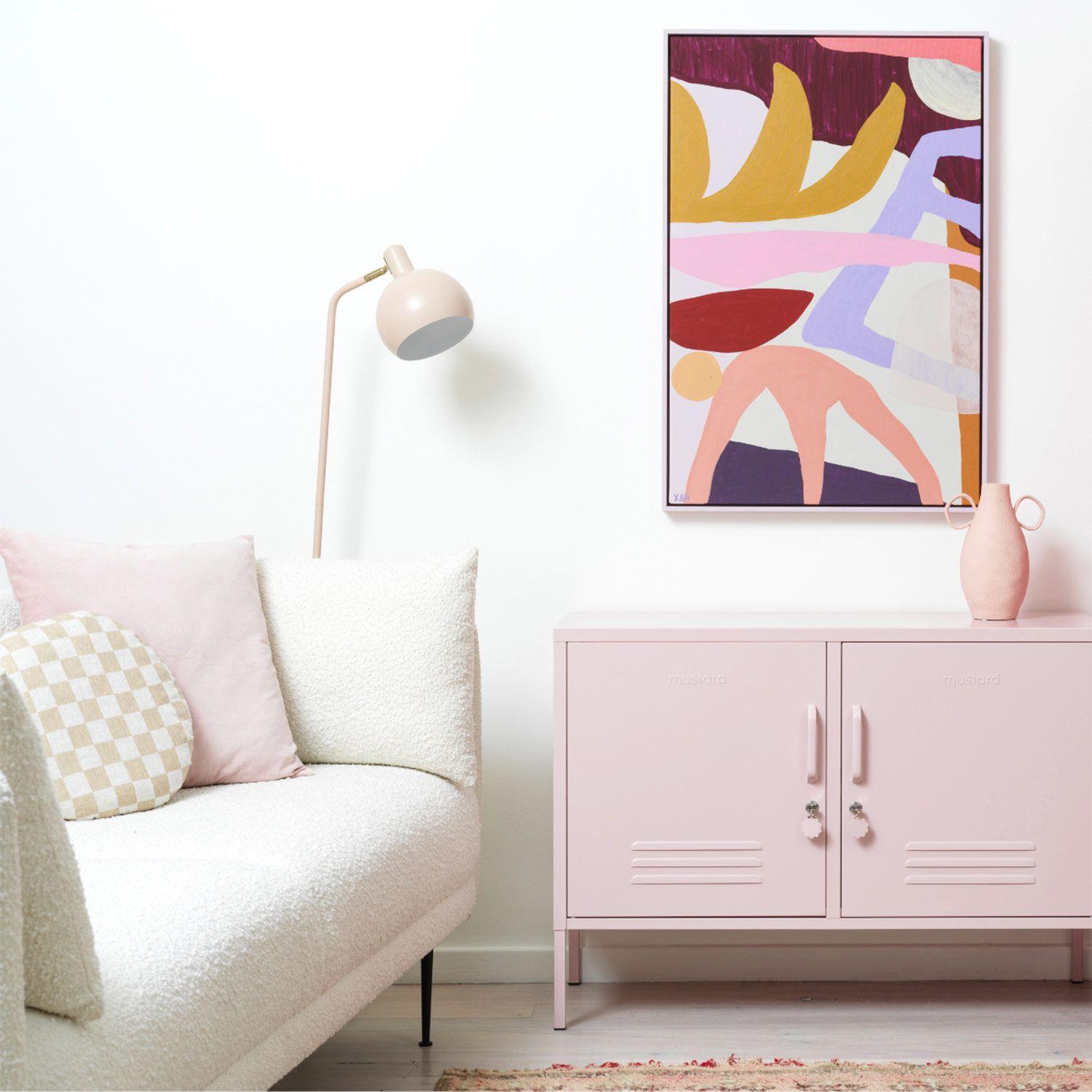 mustard made the lowdown sideboard blush
