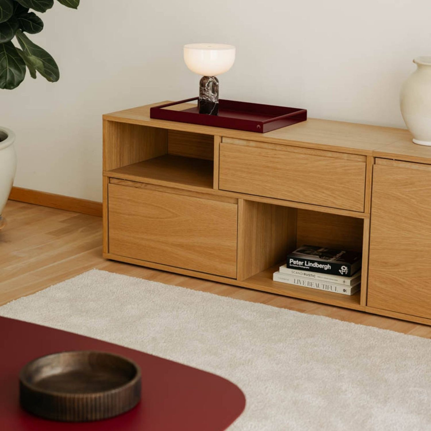 Metallbude - Dava Serviertablett cashew