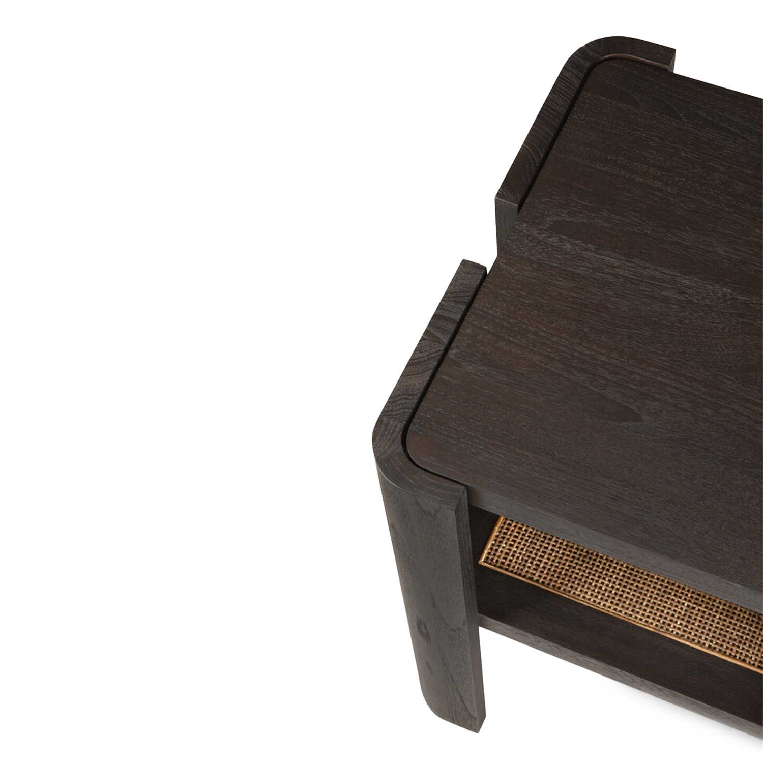 Ethnicraft - Panel Beistelltisch Teak dunkelbraun