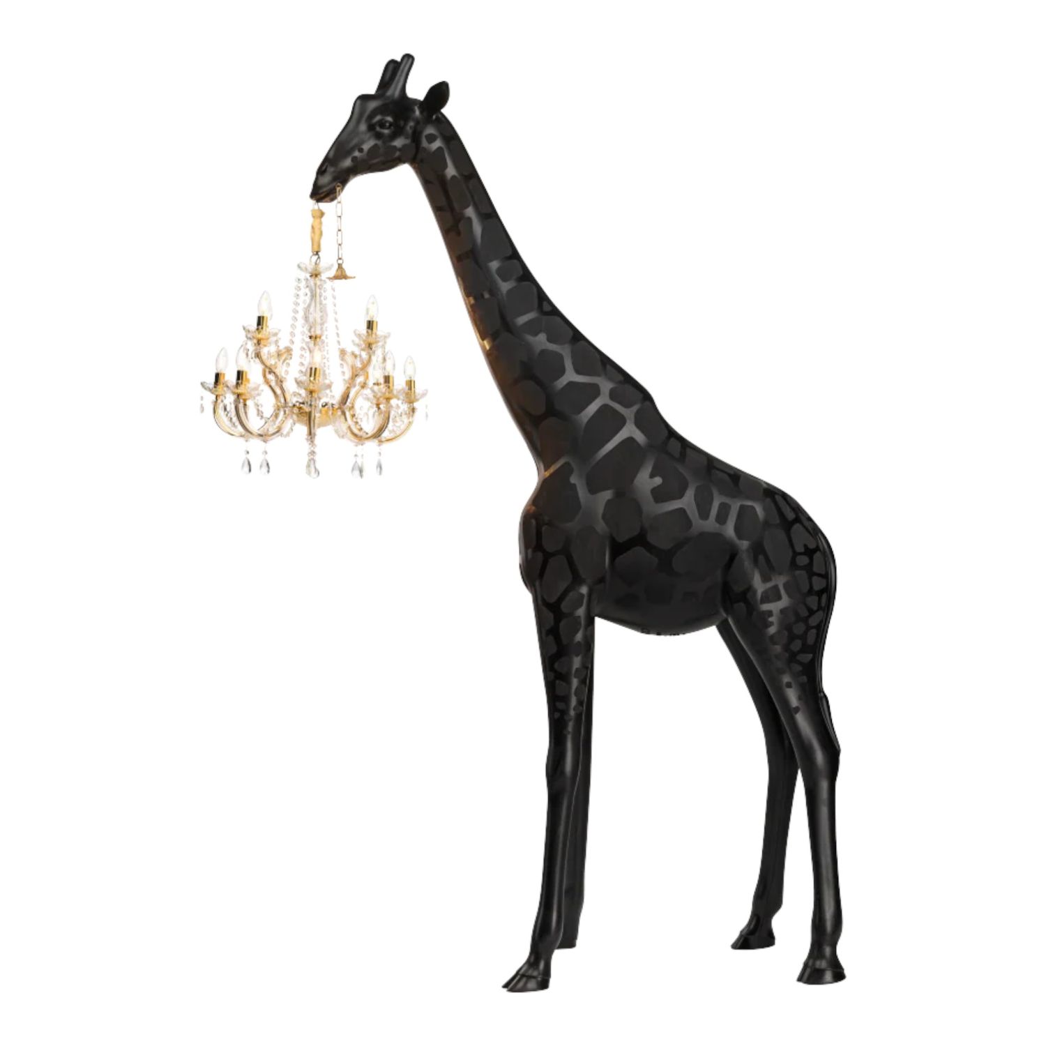 Qeeboo - Giraffe in Love M Indoor schwarz