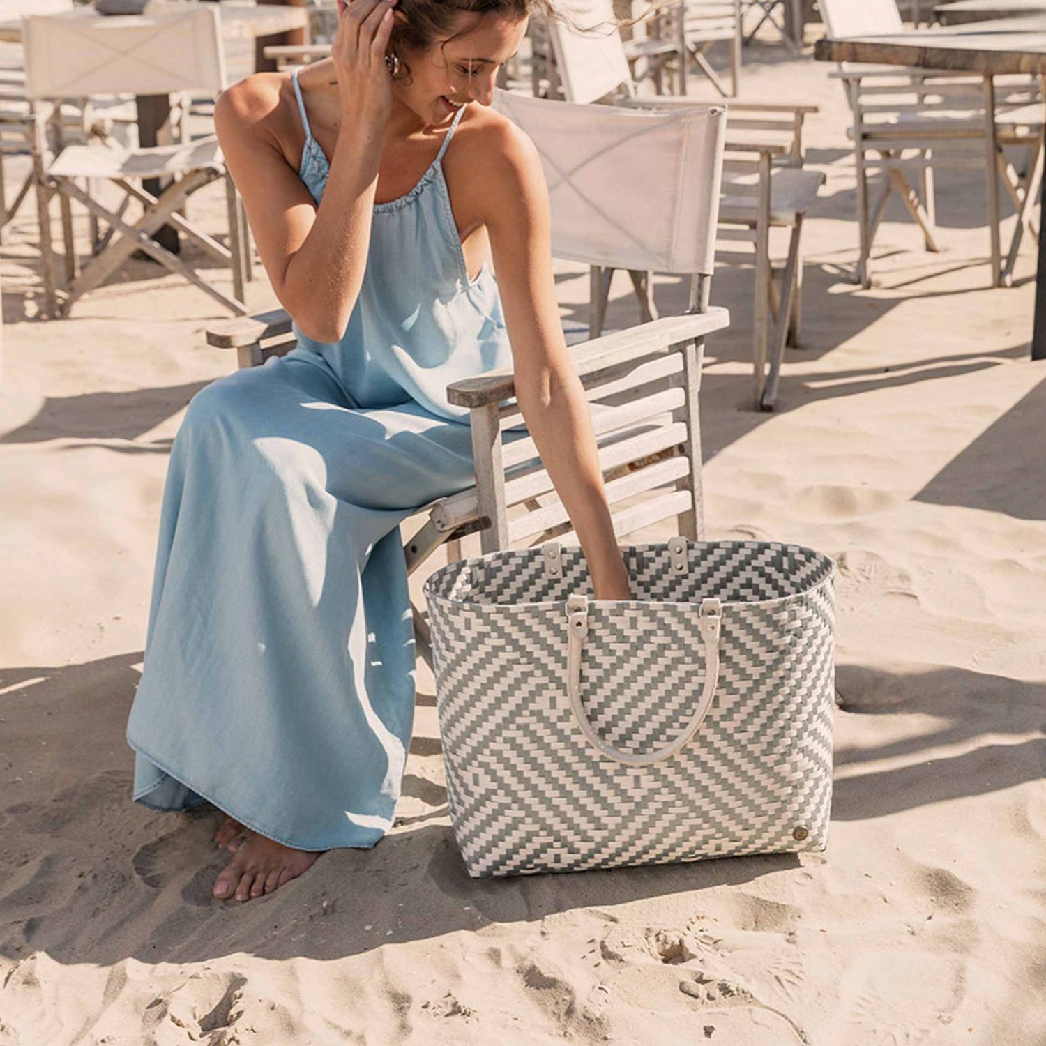 Handed By - Claire Shopper champagne / navy