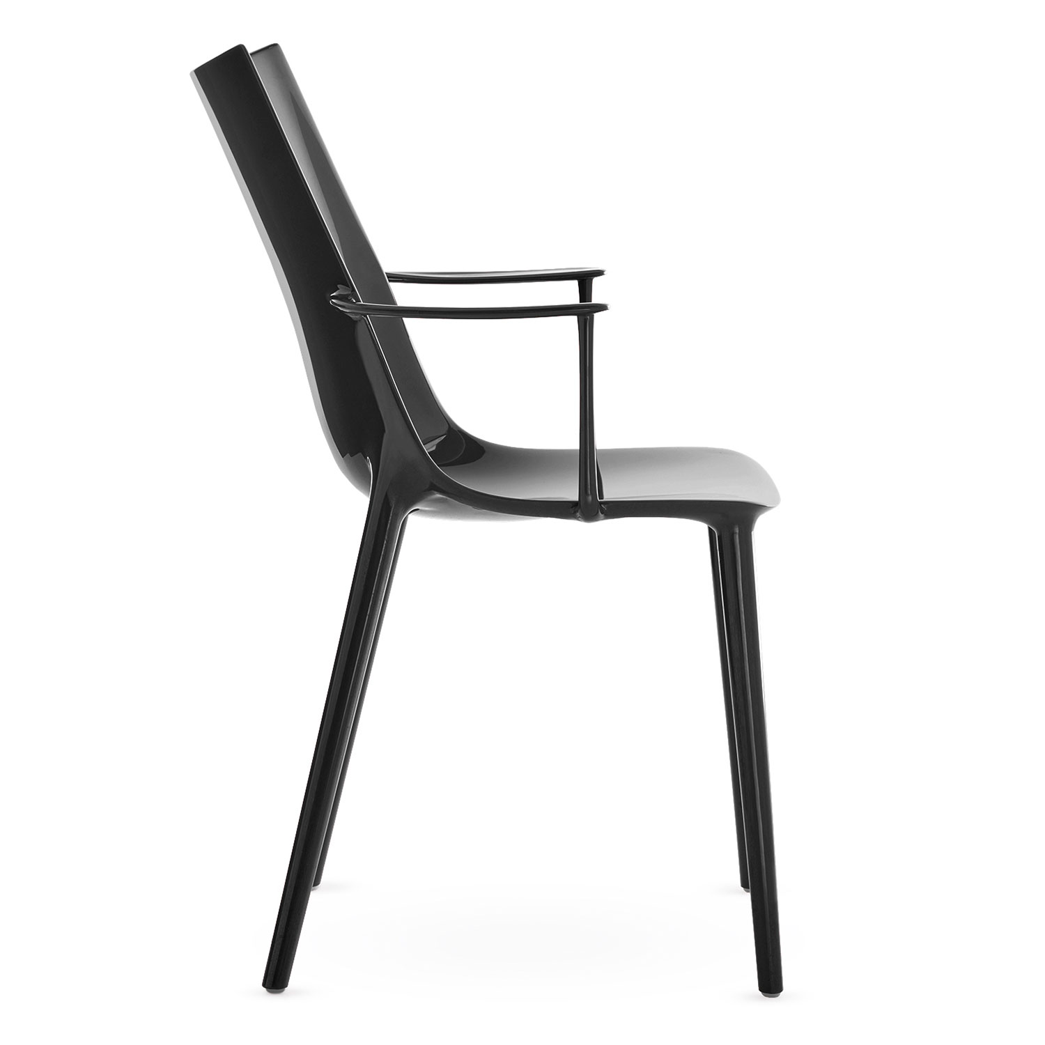 Kartell - H.H.H. Stuhl Hochglanz bordeaux