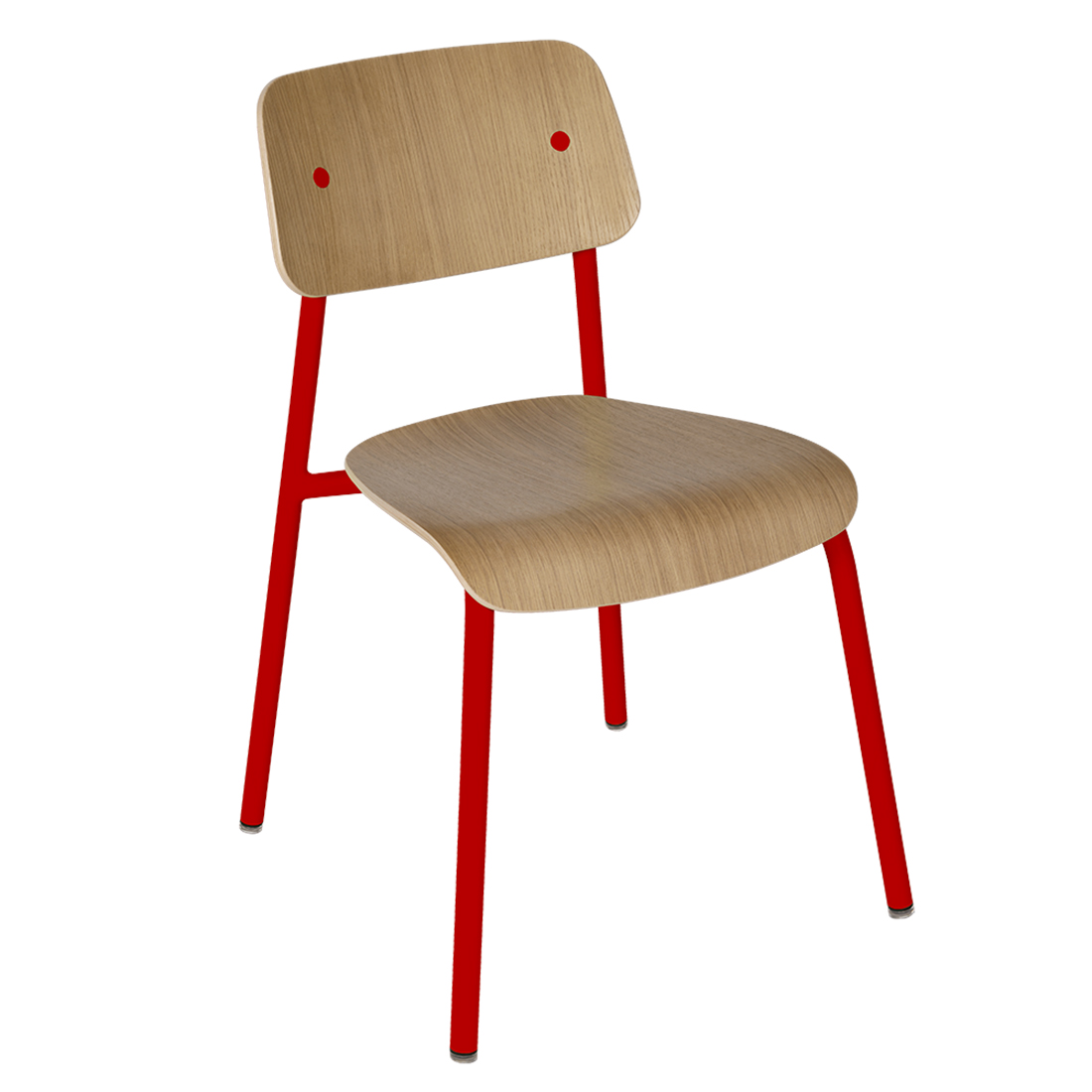 fermob stuhl studie eiche mohnrot 100068