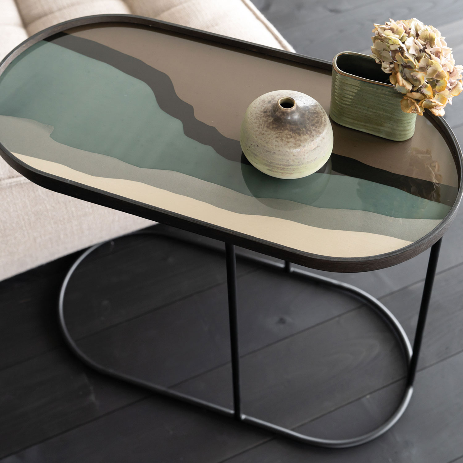 ethnicraft notre monde tablett wabi sabi oval 87236