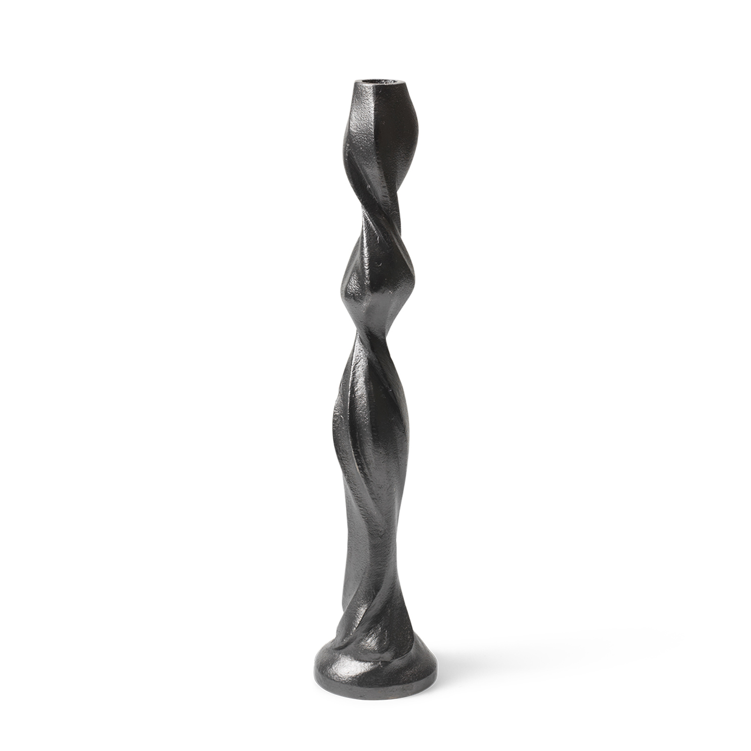 fermLIVING Gale Kerzenstaender H38 BlackenedAluminium 1104268695 101365