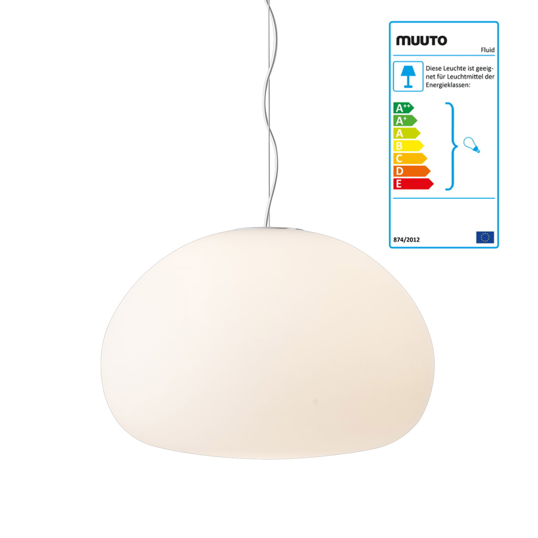 muuto deckenleuchte fluid gross 53365