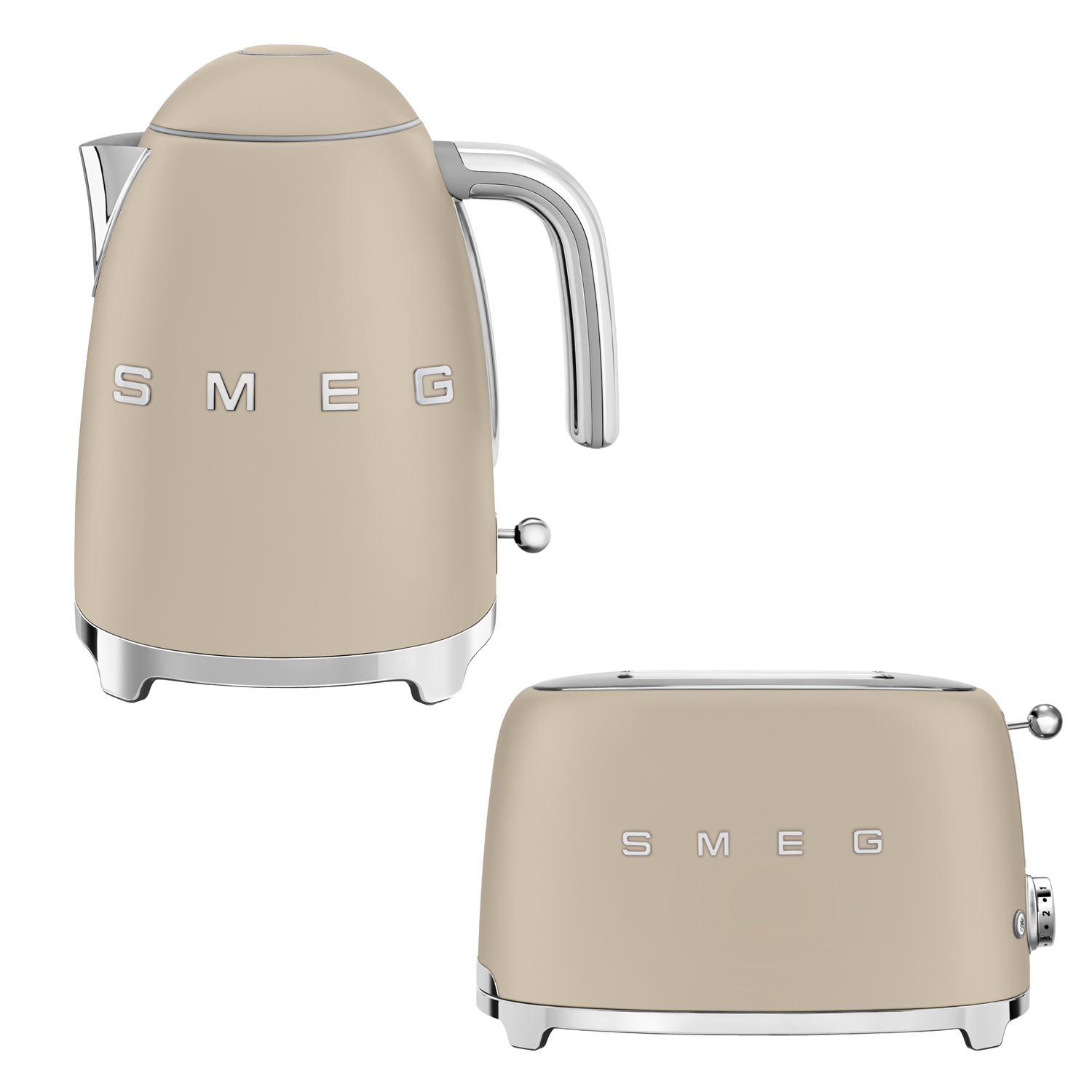 SMEG - Wasserkocher + Toaster Set matt moonlight
