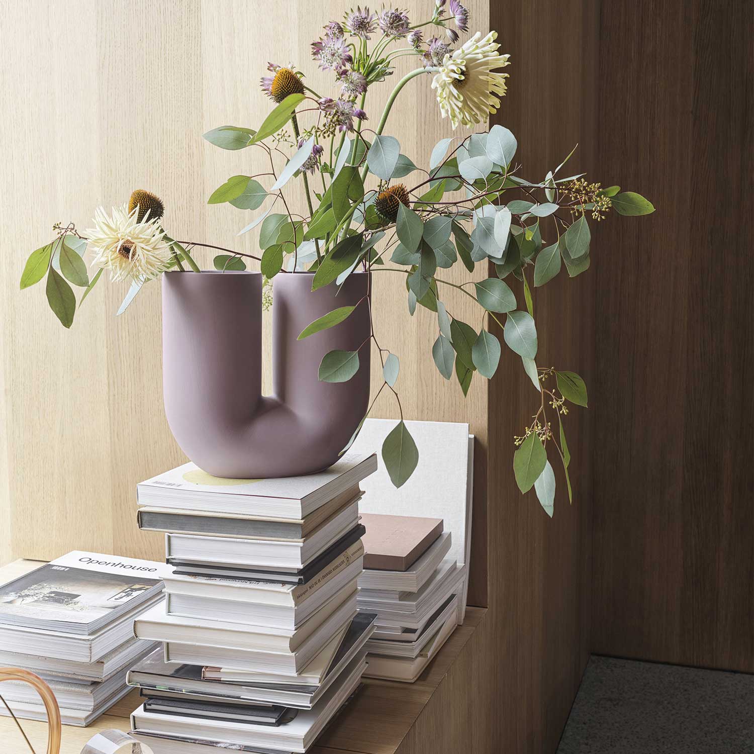 muuto kink blumenvase dusty lilac vase 80046