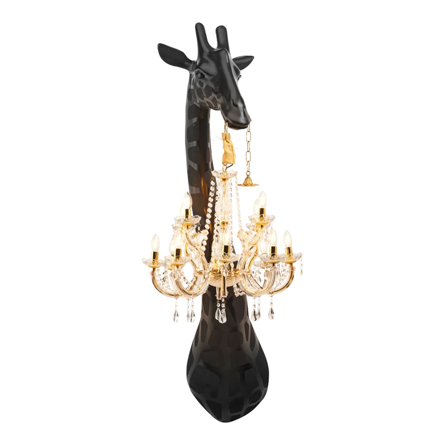 Qeeboo - Giraffe in Love Wandleuchte schwarz