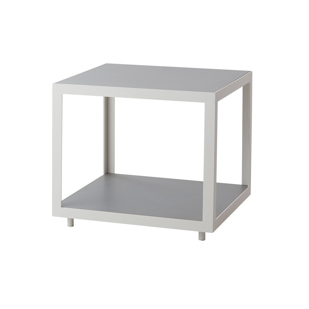 cane line level beistelltisch lightgrey white 78874