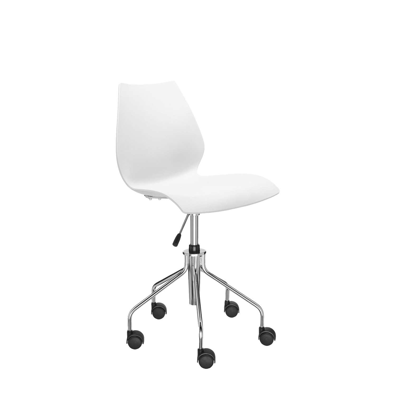 Kartell - Maui Drehstuhl zinkweiß