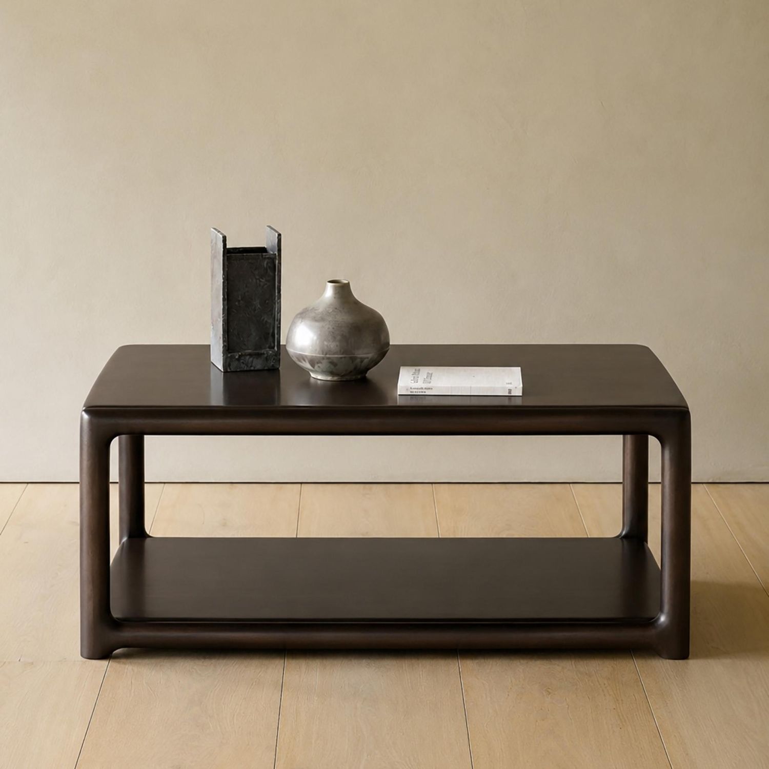 Ethnicraft - Eda Couchtisch 81 x 80 cm mahagoni rosébraun