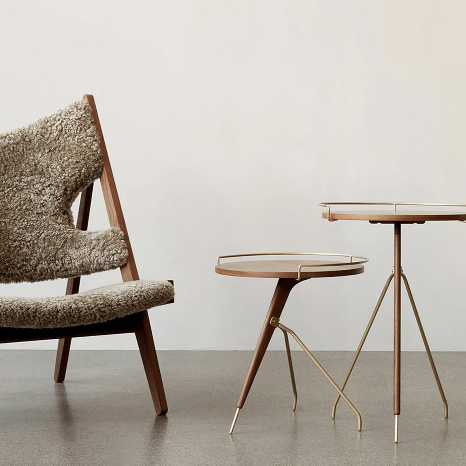 Audo - Knitting Lounge Chair dark stained oak/root