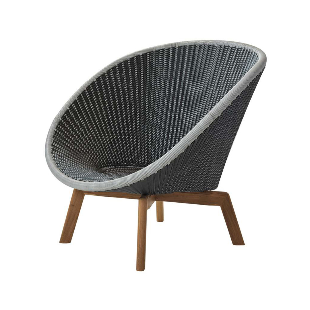 cane line peacock loungesessel grey light grey 78468