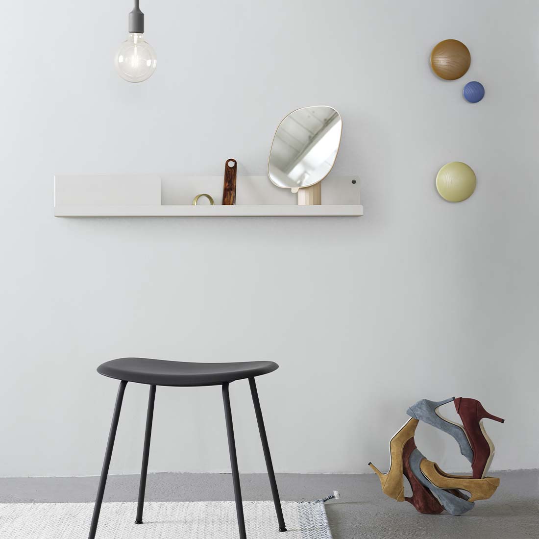 haken wand garderobe muuto dots 26653