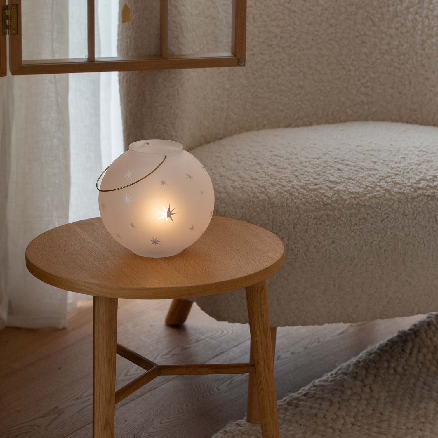 Räder Design - Gefrostetes Glaswindlicht Sterne