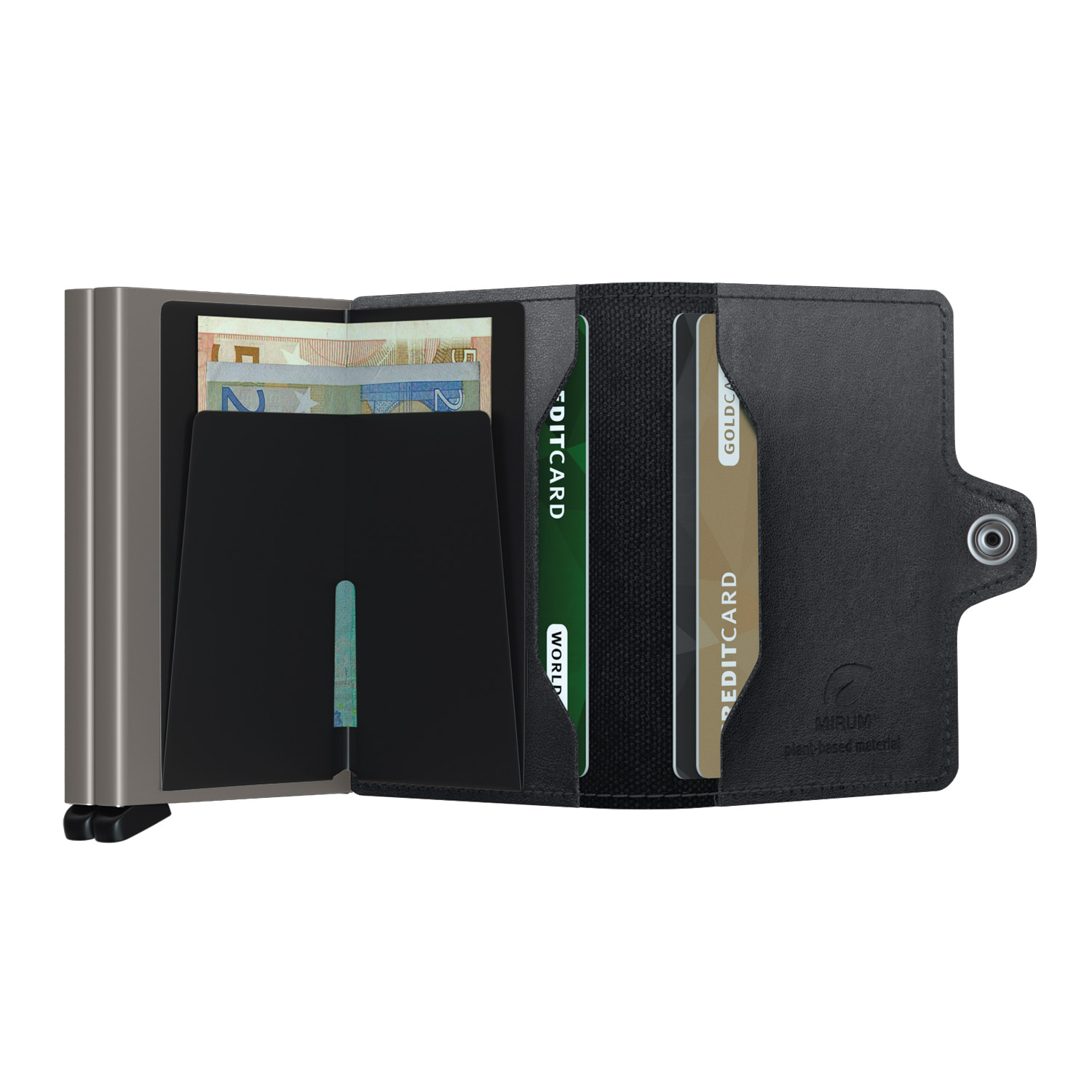 secrid twinwallet mirum schwarz offen banknoten 91454