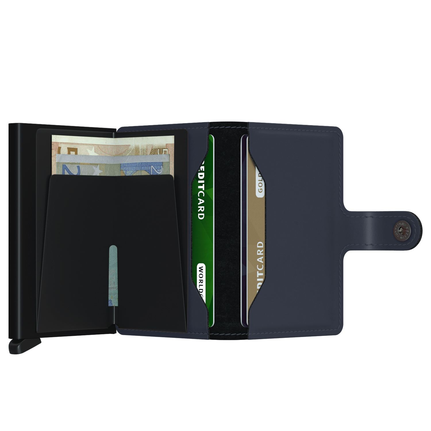 secrid miniwallet MM matte offen nightblue 53418