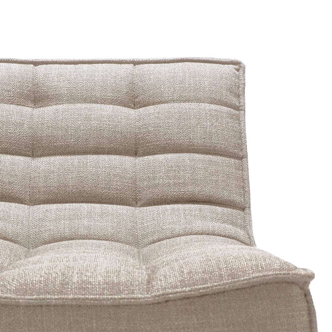 ethnucraft sofa beige zweisitzer close up frontal 83995