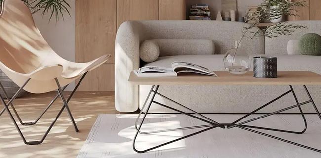 Cuero Couchtisch The Knot