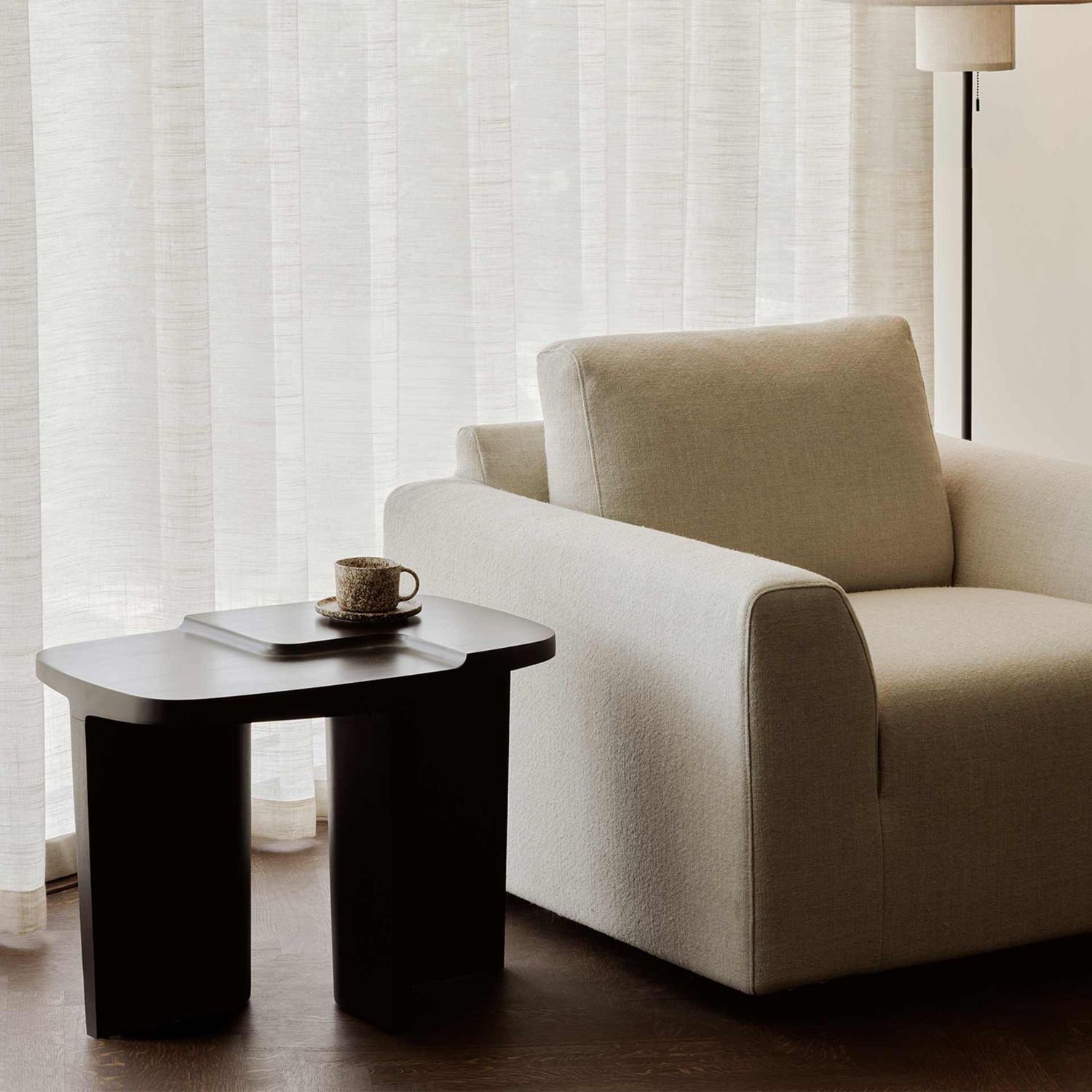 Ethnicraft - Brutalist Beistelltisch mahagoni rose brown