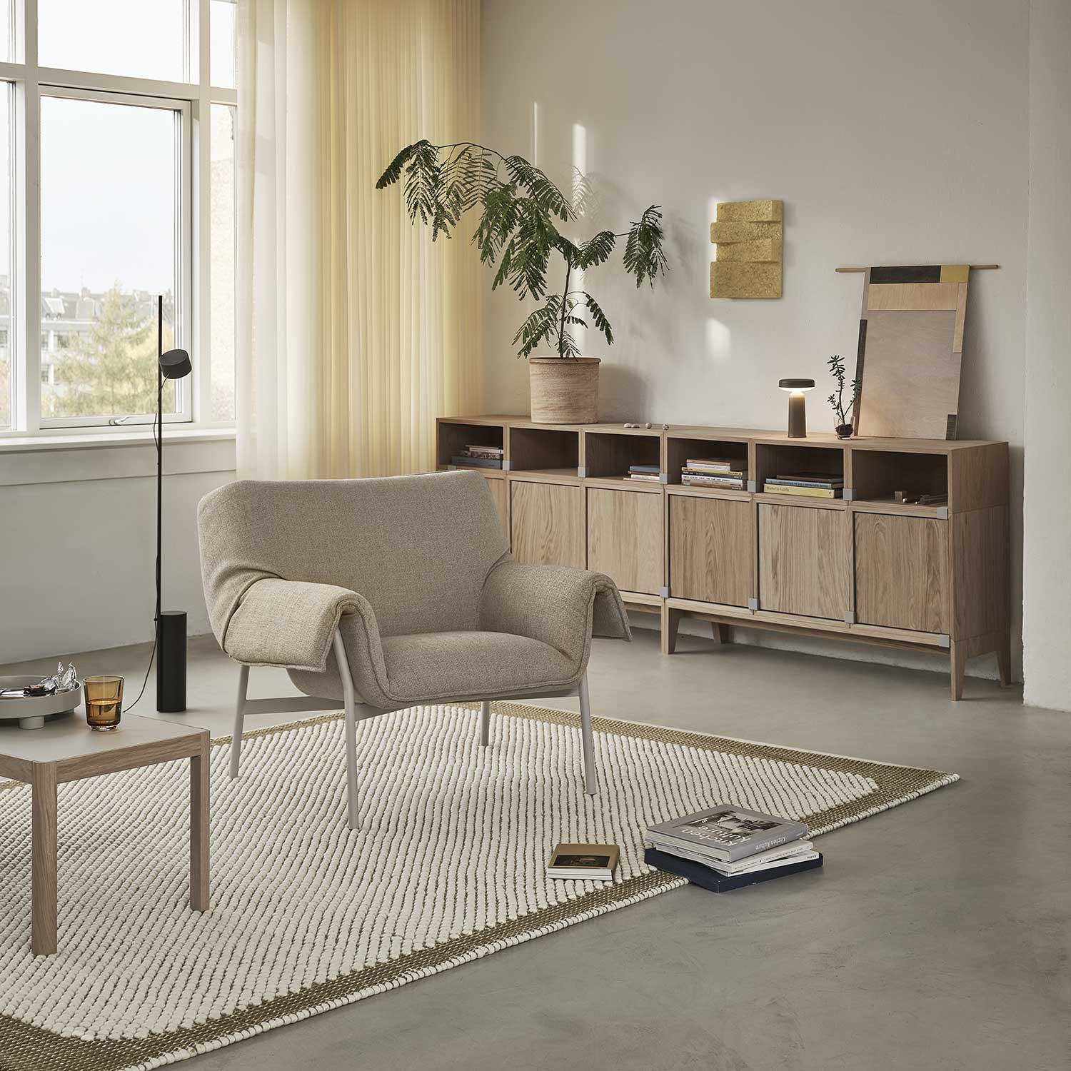 wrap lounge chair grey ecriture muuto 89533