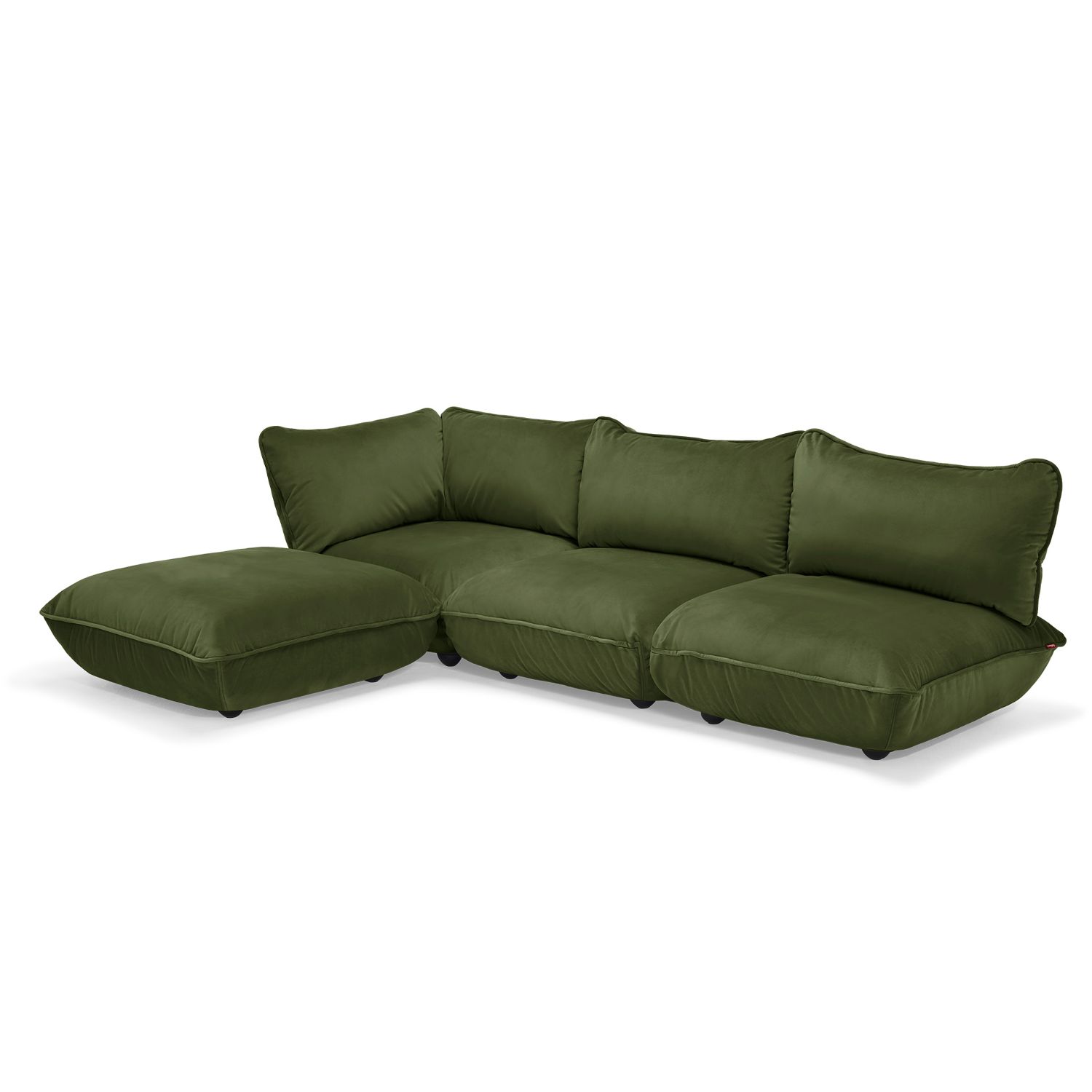 Fatboy - Sumo Ecksofa Set Velvet recycled deep green