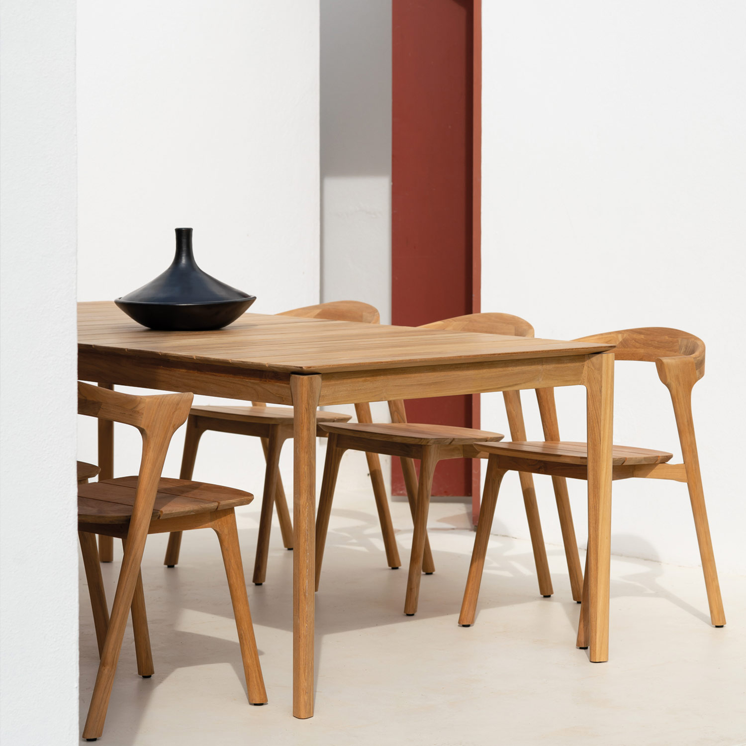 ethnicraft bok stuhl fuer draussen tafel ambiente ohne kissen 90893