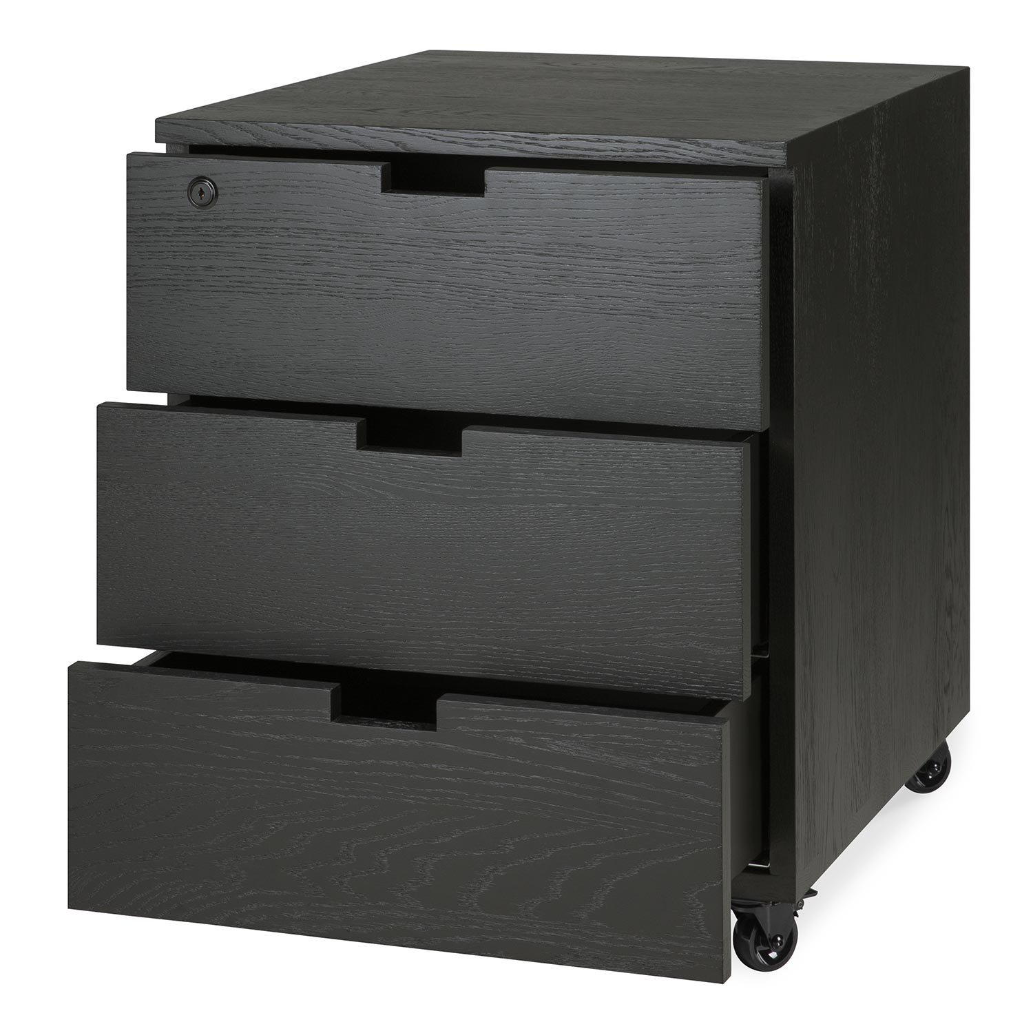 ethnicraft container billy eiche schwarz offen 98781