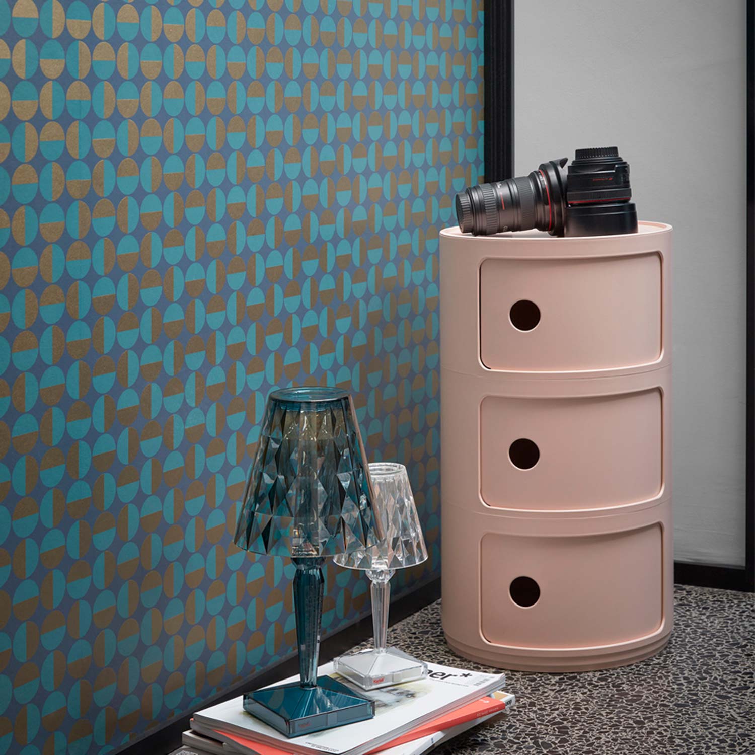 kartell bio componibili pink 63696
