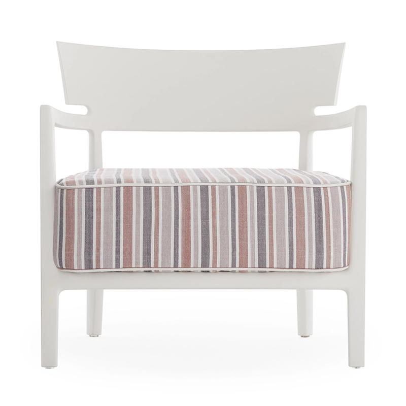 Kartell - Cara Mat Outdoor Sessel weiß / grau