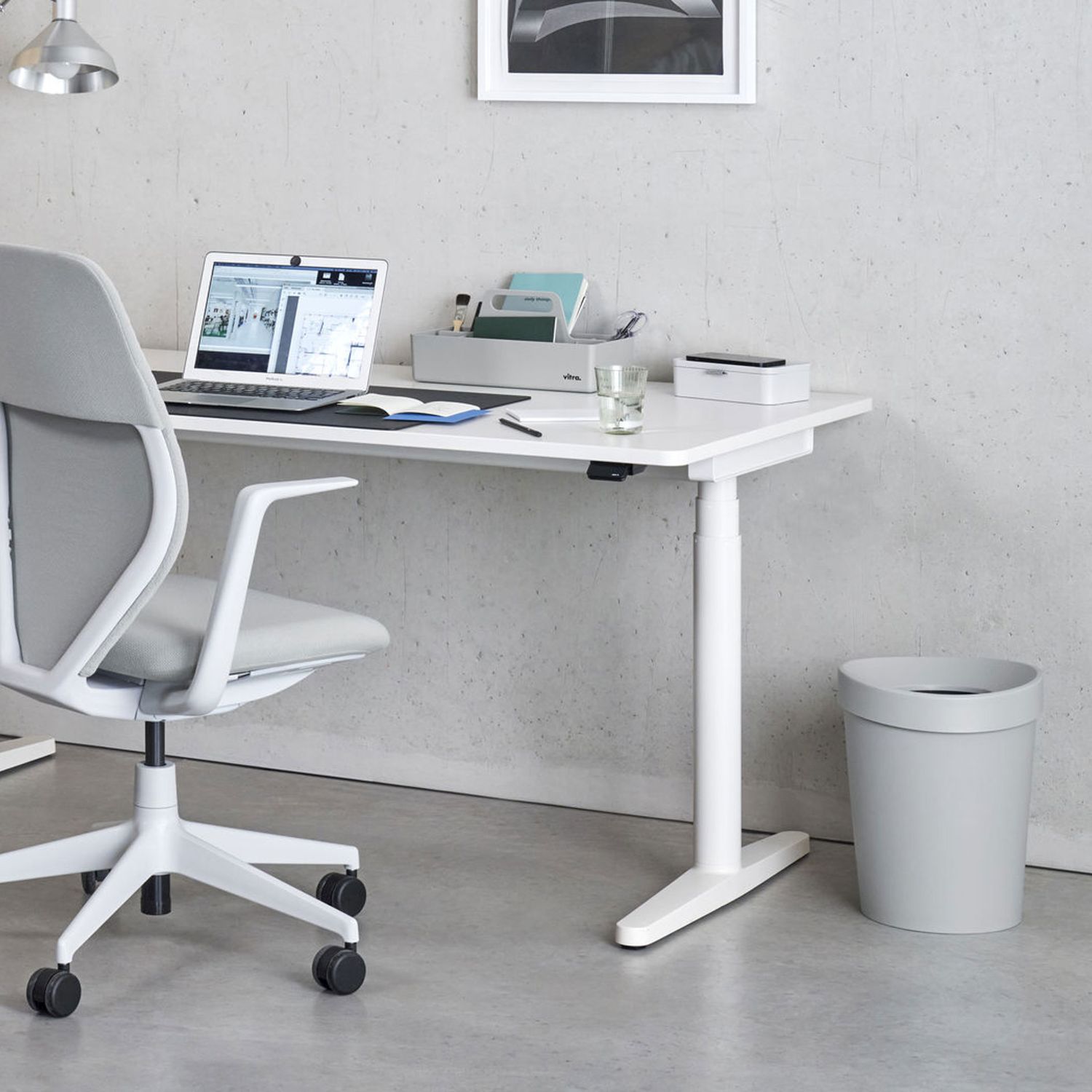 Vitra - Happy Bin RE Papierkorb small grau