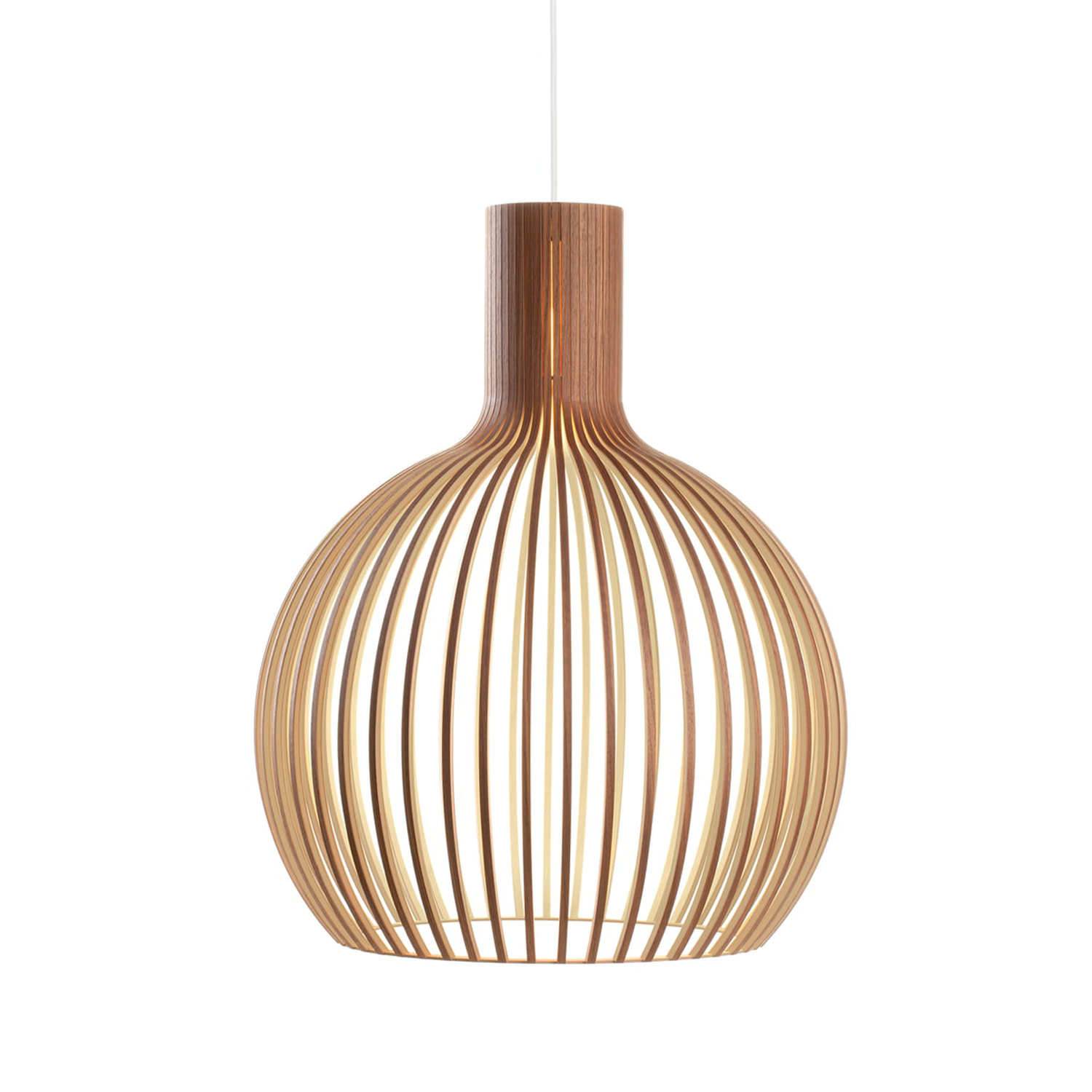 secto design octo pendelleuchte walnuss 72169