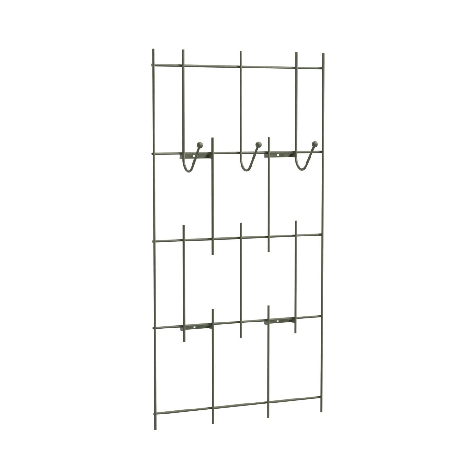 Metallbude - Wanda Wandgarderobe green tea