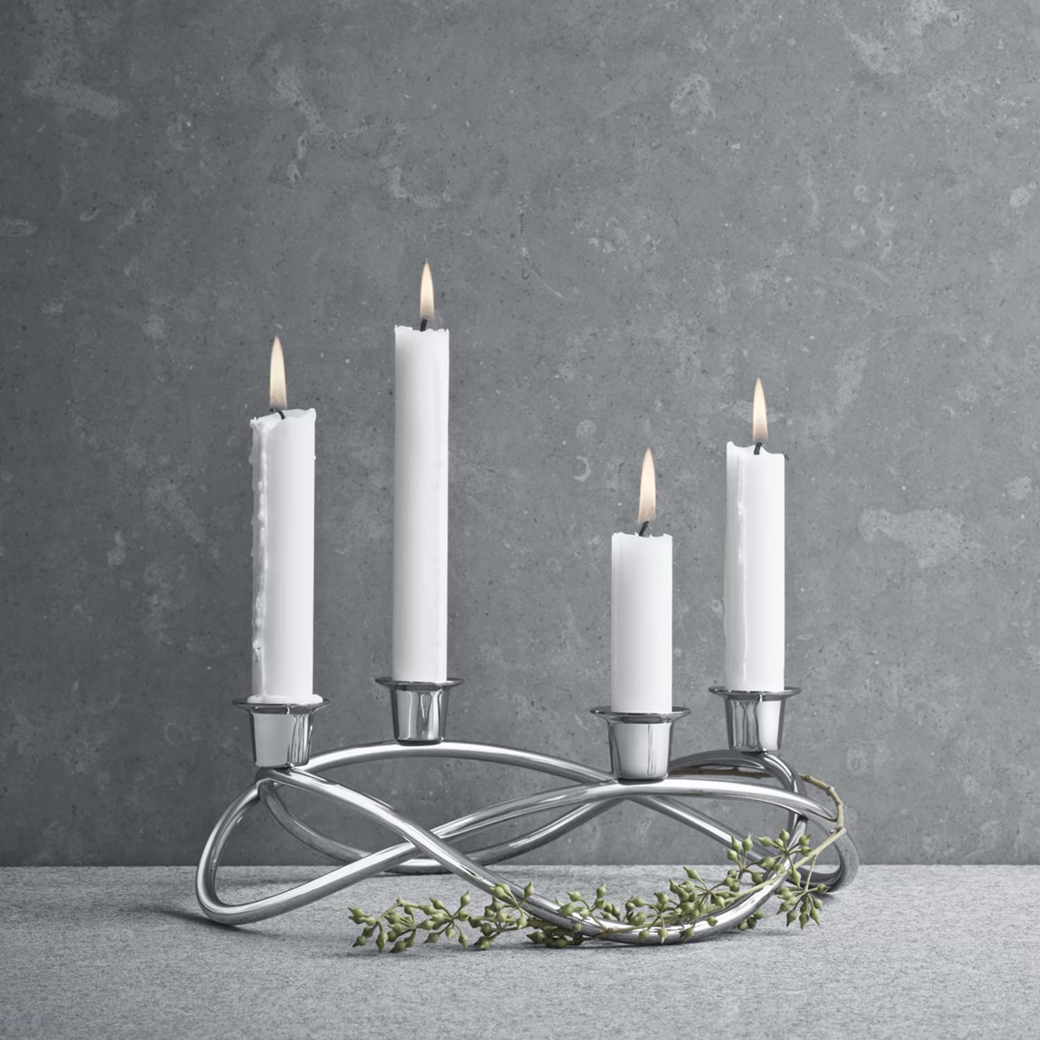 Georg Jensen - Season Kerzenleuchter Edelstahl