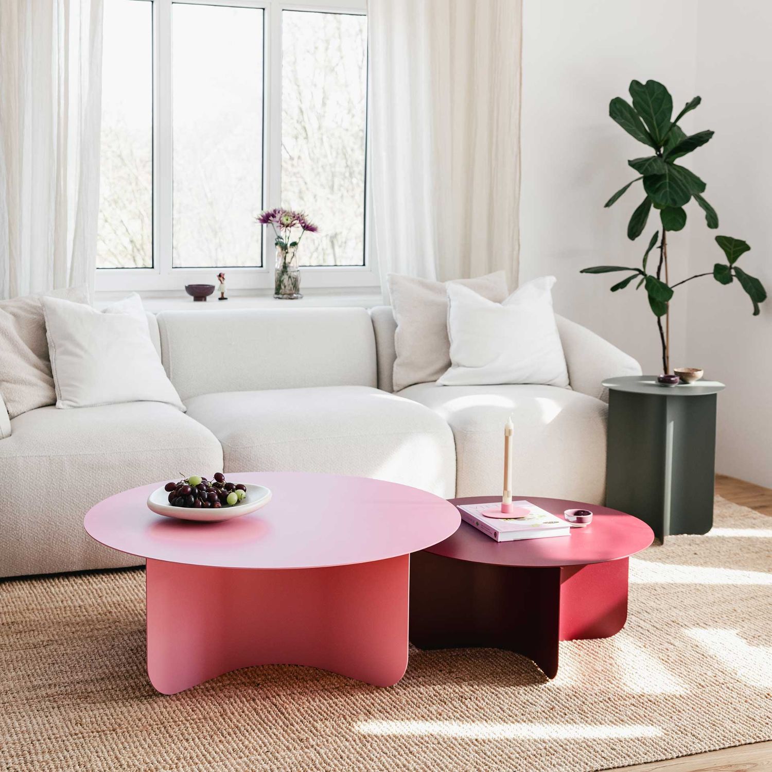 Metallbude - Miro Couchtisch cashew 65 cm