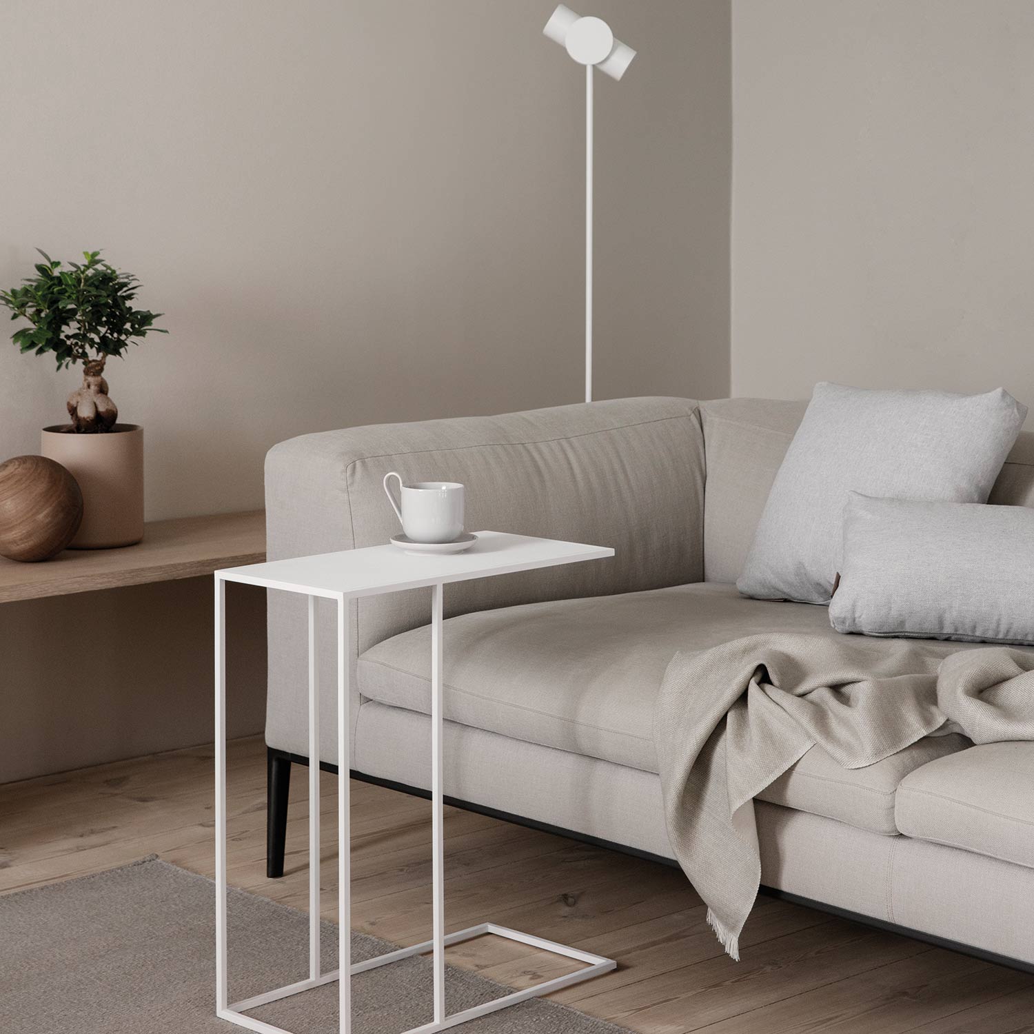 blomus fera beistelltisch weiss ambiente 81869