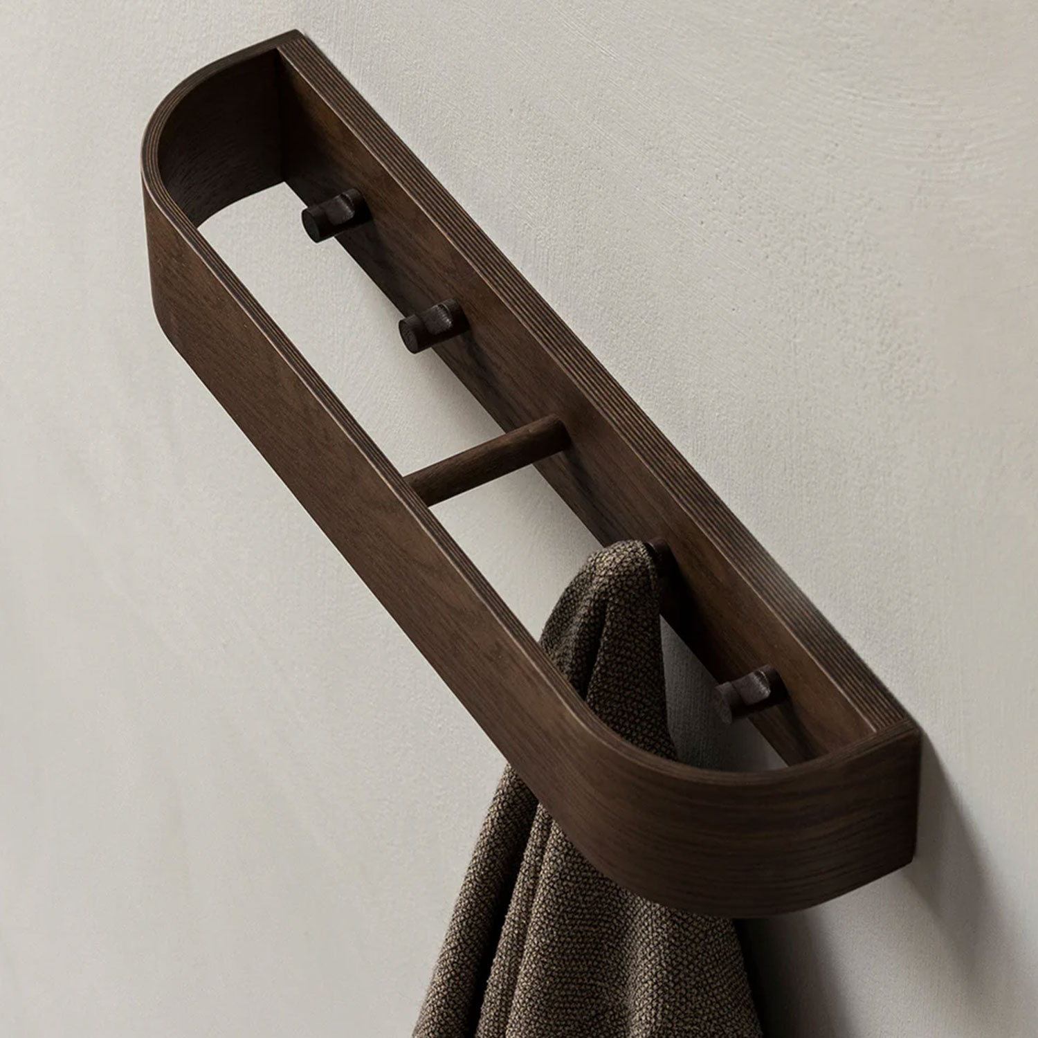 Audo - Epoch Wandregal mit Haken 50 cm eiche natur