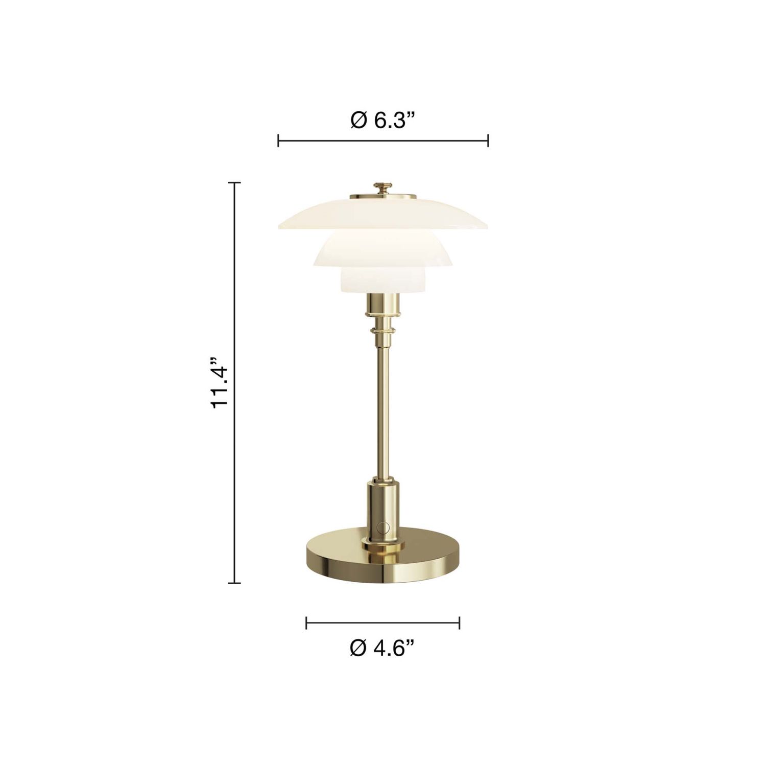 Louis Poulsen - PH 1/1 Portable Tischleuchte brass