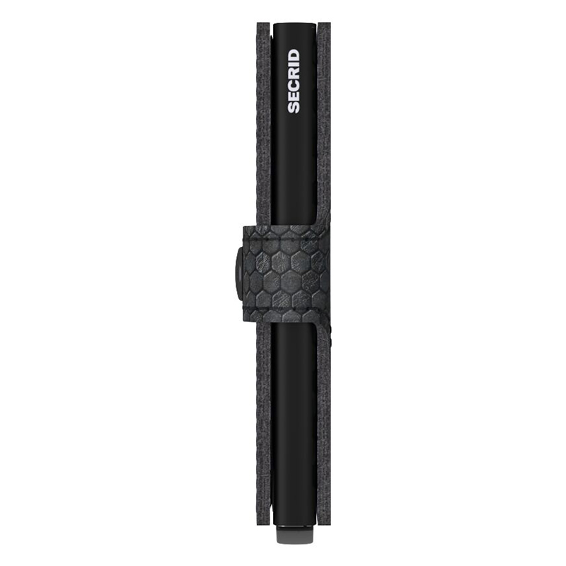 secrid miniwallet hexagon schwarz seitlich 104651