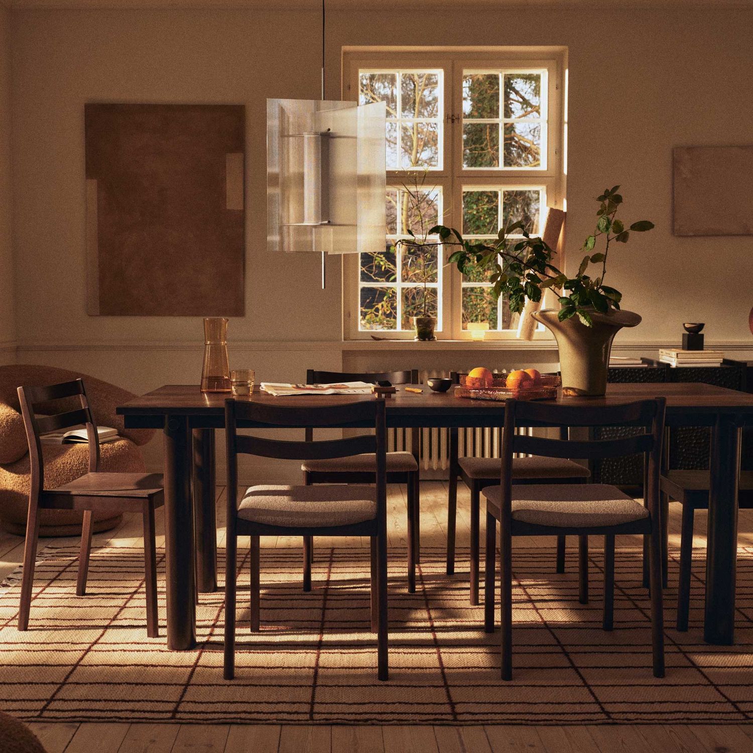 Ferm Living - Atura Tisch 160x90 Chocolate/Eiche