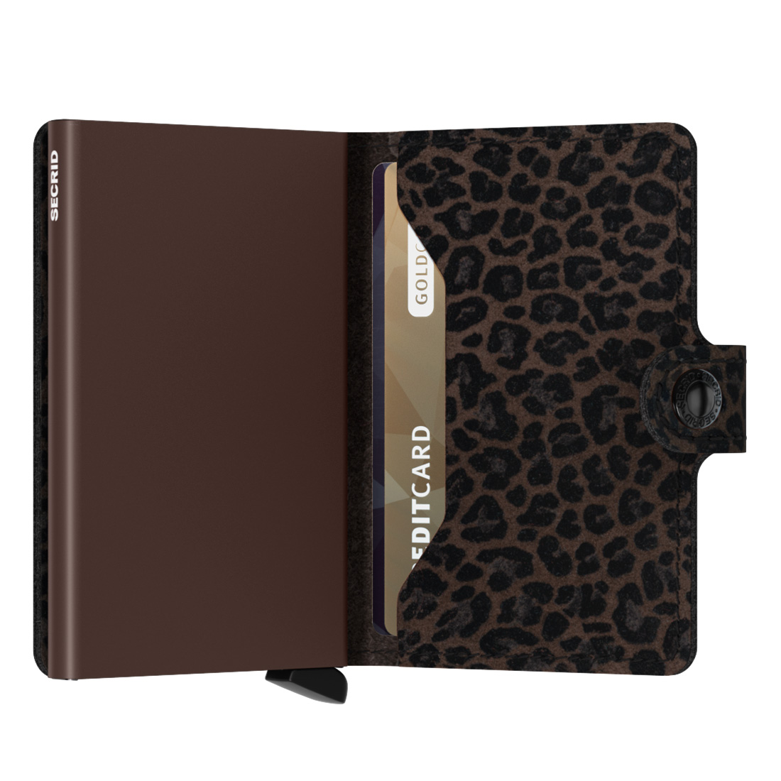 Secrid Miniwallet Leo braun offen 104660