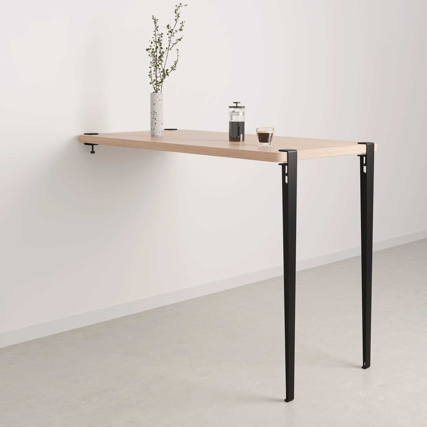 Tiptoe - Bartischbein 110 cm schwarz-graphit
