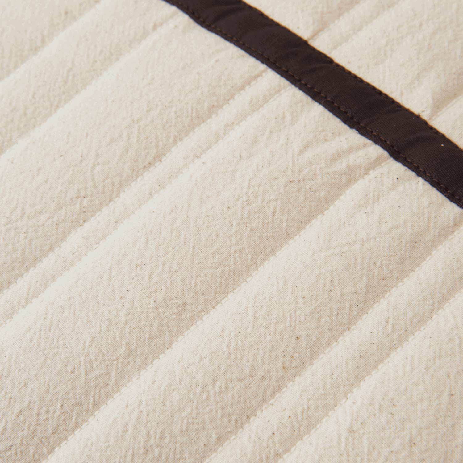 Ferm Living - Vari Steppkissen natur/dark chocolate