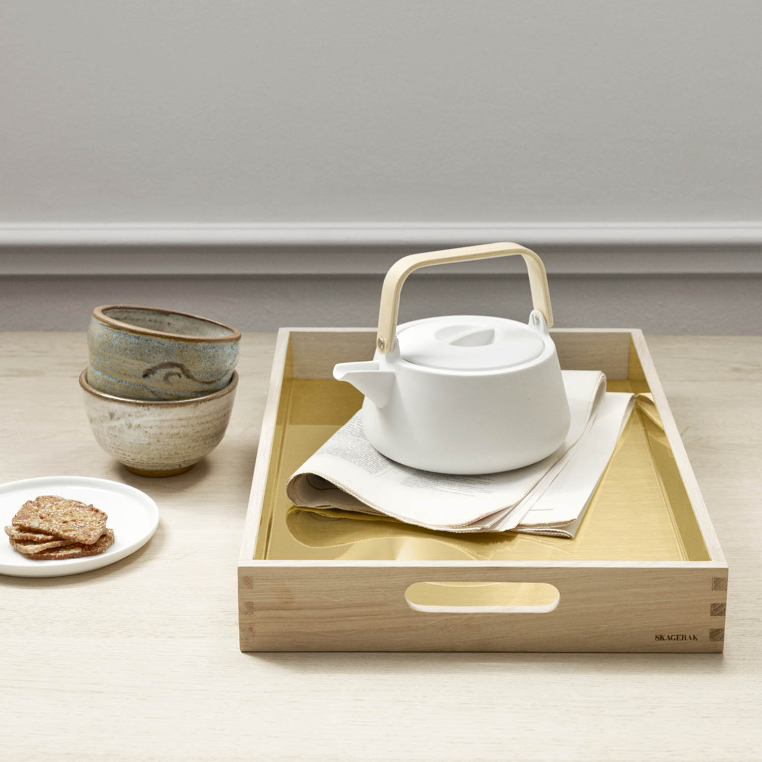 skagerak fionia tablett oak teekanne